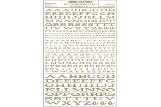 Woodland Decals Zahlen + Buchstaben Extended Roman R.R., gold