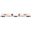 Aare Valley Models N VTG Doppeltragwagen Coop, Apfel/Erdbeeren