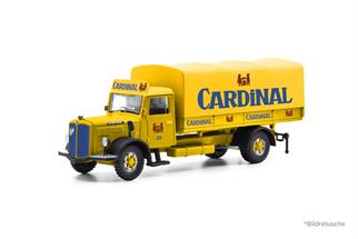 ACE H0 Saurer S4C Pritsche-Plane, Cardinal