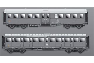 ACME H0 FS Personenwagen-Set 1951R/1949R, schiefergrau, Ep. IV, 2-tlg.