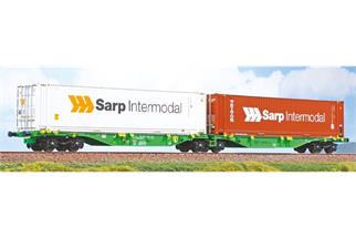 ACME H0 MFD Rail Container-Doppeltragwagen Sggmrss, Sarp Intermodal, Ep. VI
