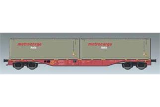 ACME H0 Touax Containertragwagen Sgns, Metrocargo Italia, Ep. V-VI