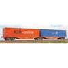 ACME H0 Wascosa Doppel-Containertragwagen Sggmrss, A2B-online/ContainerLeasing45, Ep. V-VI