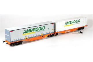 ACME H0 Wascosa Doppel-Containerwagen Sggmrss ’90 Ambrogio