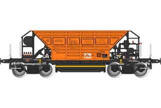 Albert Modell H0 ALUSTA Selbstentladewagen Facc, orange, Ep. VI