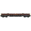 Albert Modell H0 On Rail Flachwagen Smnps, schwarz, mit Ladung, Ep. VI