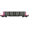 Albert Modell H0 On Rail Rungenwagen Smnps, schwarz/pink, mit Ladung, Ep. VI