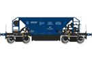 Albert Modell H0 PKP Cargo Selbstentladewagen Facc 411Vb, blau, Ep. VI
