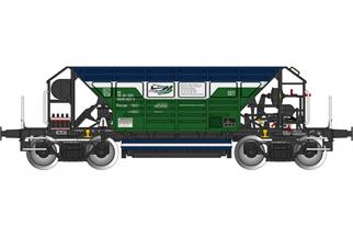 Albert Modell H0 ZOS Zvolen Selbstentladewagen Faccpp, blau/grün, Ep. VI