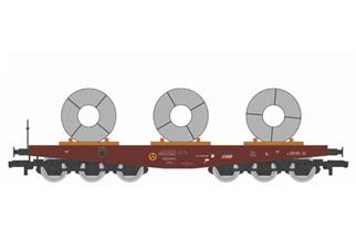 Amintiri Feroviare H0 CFR Schwerlastwagen Salmmp, Stahlcoils, Ep. V