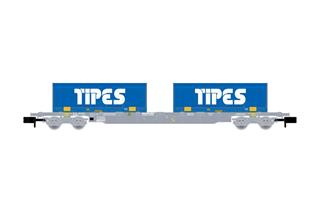 Arnold N Novatrans Containerwagen Sgss, 2x22'-Coil-Container Tipes, Ep. V