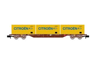 Arnold N RENFE Containerwagen MMC3, 3x20'-Container Citroen, Ep. IV