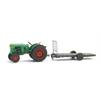 Artitec H0 Deutz D30 Obstgartentraktor mit Anhänger