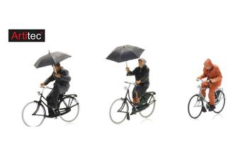 Artitec H0 Radfahrer im Regen