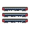 ASM N DSB Liegewagen-Set UIC-Y Bc/Bc, Ep. IV-V, 3-tlg.