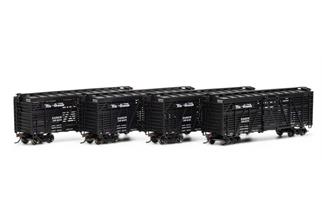 Athearn H0 D&RGW 40' Stock Car-Set #36423/36441/36465/36477, 4-tlg.