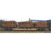 B-Models H0 AAE Holztransportwagen-Set 1 Sgns mit Rungen Rush Rail, 3-tlg.