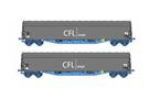 B-Models H0 CFL Cargo Schiebeplanenwagen-Set Rils, 2-tlg.