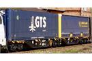 B-Models H0 GTS Doppel-Containertragwagen Sggmrs GTS/Alberti