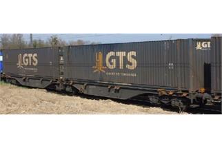 B-Models H0 GTS Doppel-Containertragwagen Sggmrs GTS