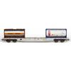 B-Models H0 Hupac Containertragwagen Sgns, 2x Tanktainer Bertschi/TAL