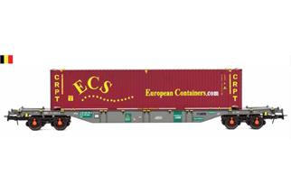 B-Models H0 Lineas Containertragwagen Sgns, 45'-Container ECS CRPT