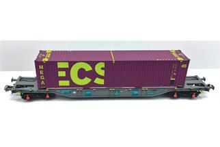 B-Models H0 Lineas Containertragwagen Sgns, 45'-Container ECS