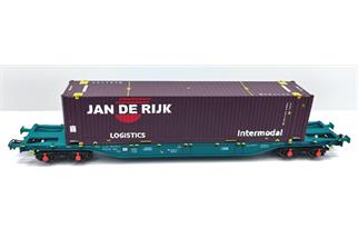 B-Models H0 Lineas Containertragwagen Sgns, 45'-Container Jan de Rijk