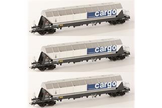 B-Models H0 SBB Getreidesilowagen-Set Tagnpps, 1. Serie, 3-tlg.
