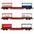 B-Models H0 SNCB Containertragwagen-Set 4, belgische Tanktainer, 3-tlg. (Lim. Sonderserie)
