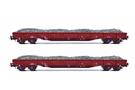 B-Models H0 SNCB Rungenwagen-Set Res, Kiesladung, 2-tlg.