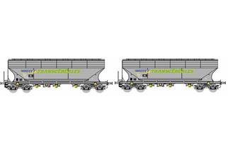 B-Models H0 SNCF Getreidesilowagen-Set B, Transcéréales, 2-tlg.