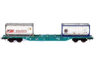 B-Models H0 TRWBE Containertragwagen Sgns, InterBulk/Wauters