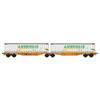 B-Models H0 Wascosa Container-Doppeltragwagen Sggmrs, 2x 45' Ambrogio