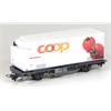 Bemo H0m RhB Containertragwagen Lb-v 7881, Coop Tomate