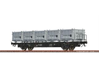 Brawa H0 DB Behältertragwagen Lbs 589, Eoskrt 022 - Von Haus zu Haus, Ep. IV
