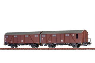 Brawa H0 DB gedeckter Güterwagen Hrs-vz 332, Ep. IV, 2-tlg.