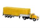 Brekina H0 Mack B 61 Tieflade-SZ, gelb, 1953, John Deere