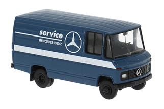 Brekina H0 MB L 406 D Kasten, 1967, MB Service
