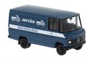Brekina H0 MB L 406 D Kasten, 1967, Unimog Mobile Service