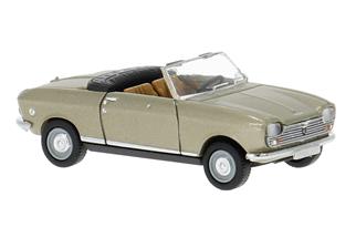 Brekina H0 Peugeot 204 Cabriolet, gold, 1967