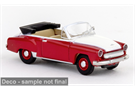 Brekina H0 Wartburg 311 Cabriolet, rot/weiss, 1959