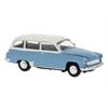 Brekina H0 Wartburg 311 Kombi, hellblau/weiss, 1959