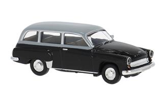 Brekina H0 Wartburg 311 Kombi, schwarz/grau, 1959