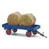 Busch H0 Anhänger Gummiwagen, mit Heuballen