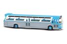 Busch H0 Fishbowl Bus, blau