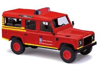 Busch H0 Land Rover Defender, Rolls Royce Betriebfeuerwehr