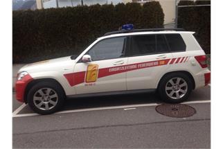 Busch H0 MB GLK Fahrzeug Einsatzleitung Feuerwehr