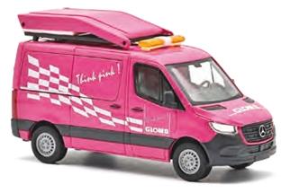 Busch H0 MB Sprinter kurz, Glonb Begleitfahrzeug