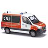 Busch H0 MB Sprinter kurz, Kinder NEF Rettungsdienst Dortmund